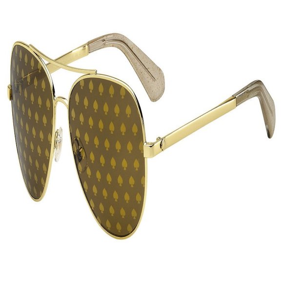 Kate Spade Accessories - Kate Spade Aviator Women Gold Metal Frame